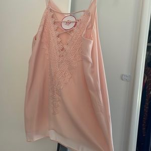 Blush romantic camisole top